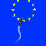 SATYRYKON 2019. Autor: Maciej Zabawa, tytuł: Migranci, technika: grafika cyfrowa, 2018