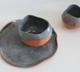 TURKUSOWY ZESTAW ceramiczny